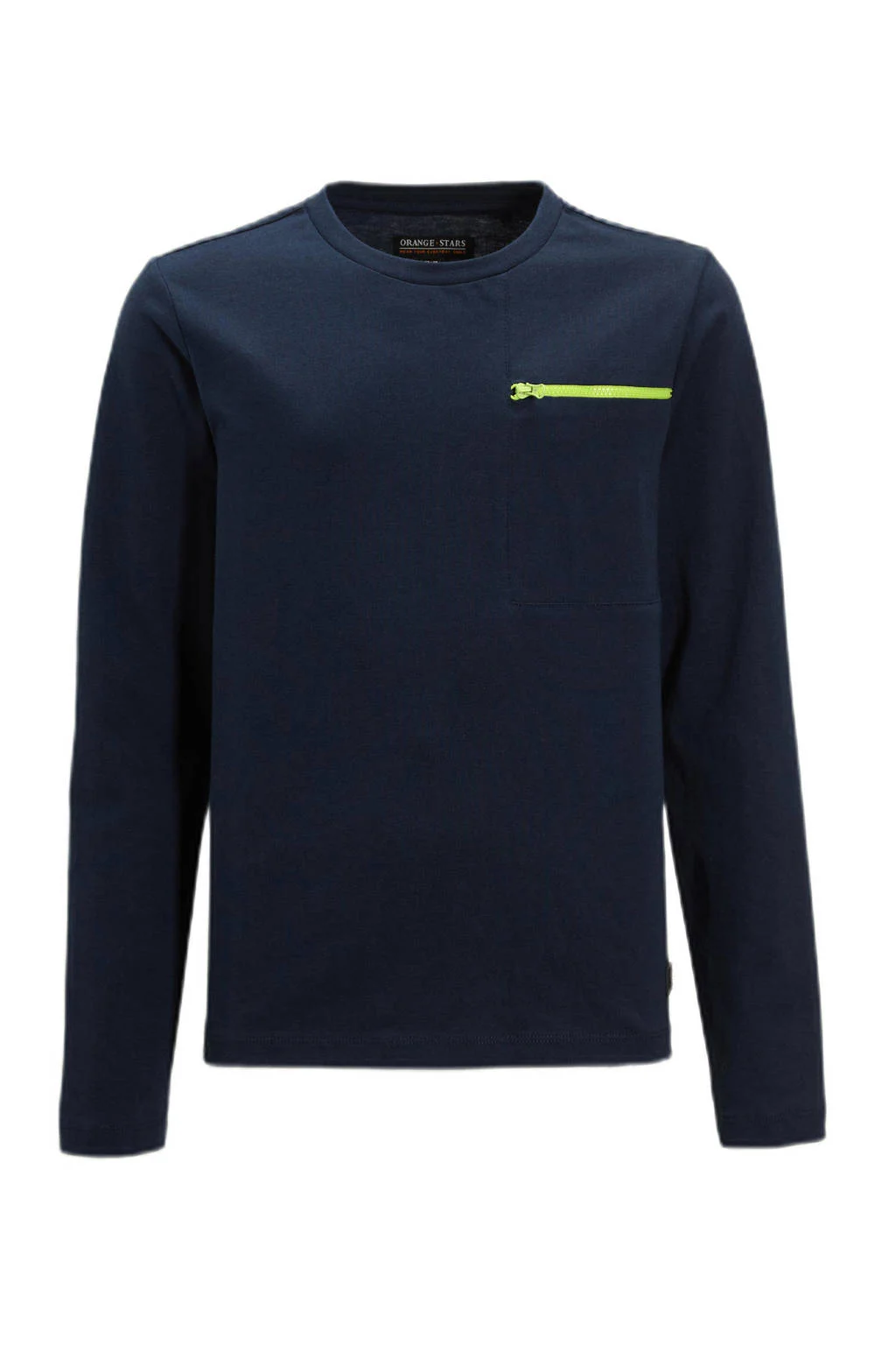Orange Stars longsleeve met printopdruk donkerblauw