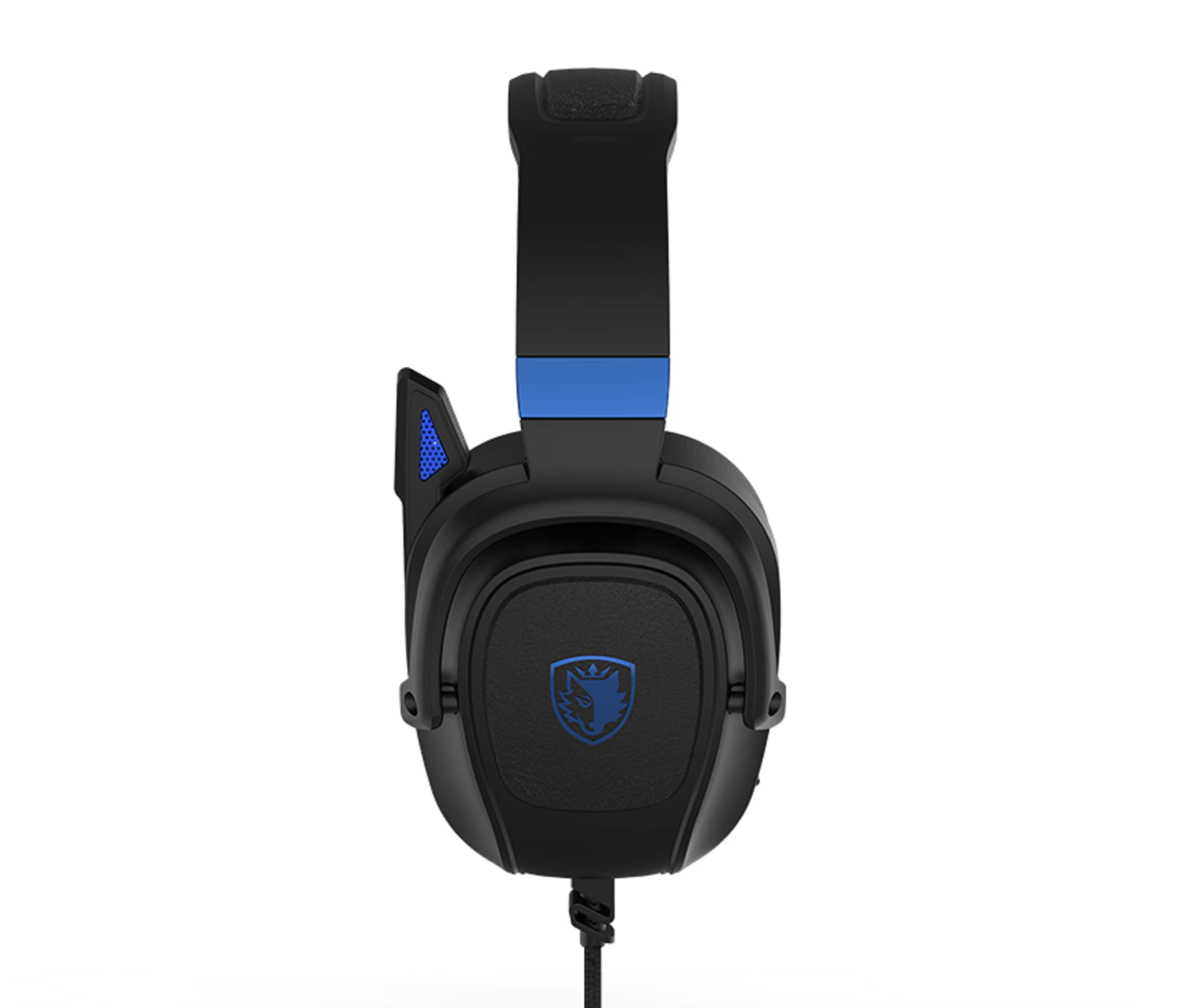Sades Gaming-Headset »Zpower SA-732 Gaming Headset, schwarz/blau, USB, kabelgebunden« Stereo, Over Ear, PC, PST, XBox, Nintendo Switch, VR, Phone