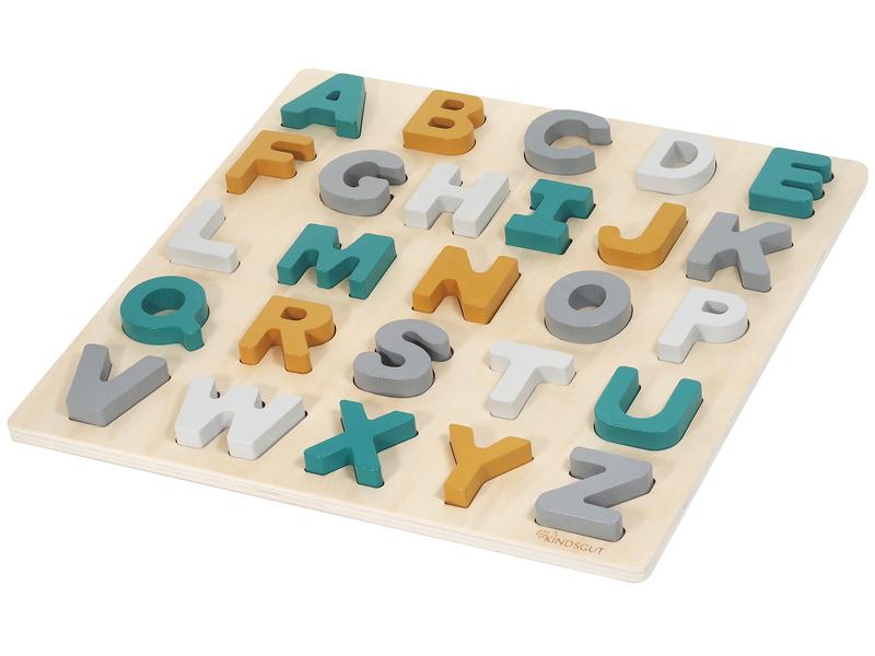 Kindsgut Holzpuzzle ABC-Puzzle Caspar Spielerisch das Alphabet kennenlernen
