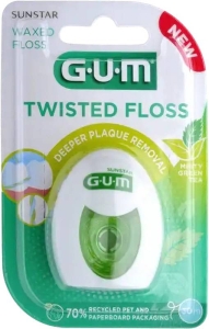 GUM Twisted Floss Zahnseide 30m gewachst