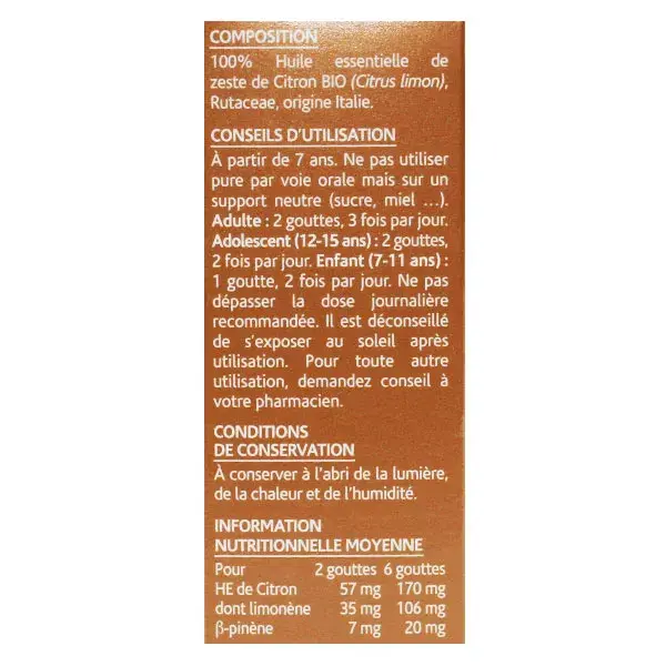 Óleo Essencial de Limão Orgânico Arko Essentiel nº 3 10ml