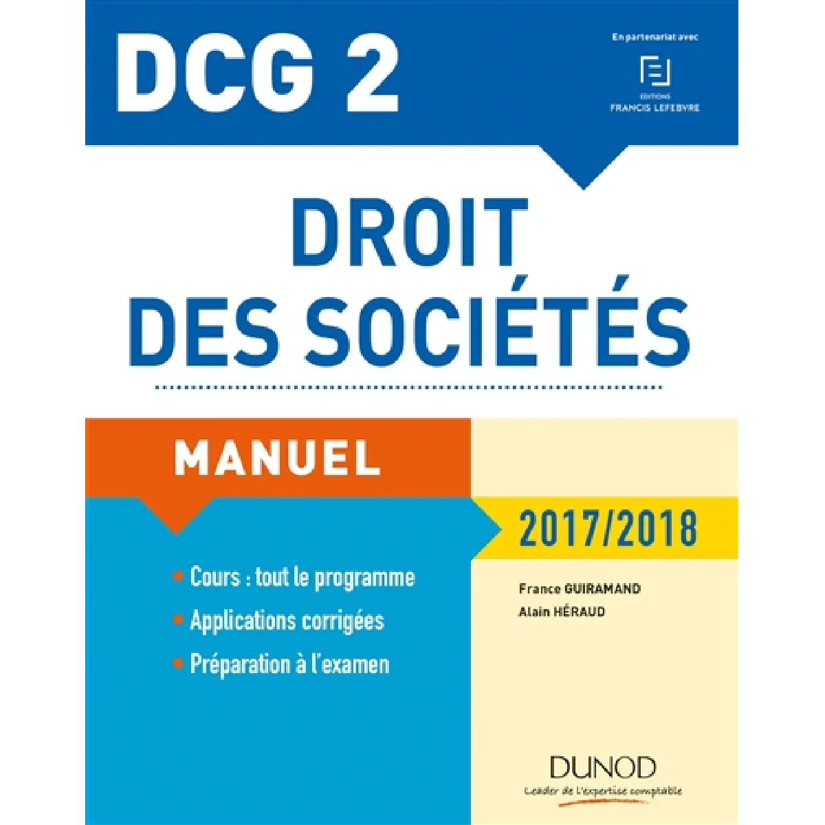 Droit des sociétés, DCG 2 : manuel et applications : 2017-2018 · Occasion