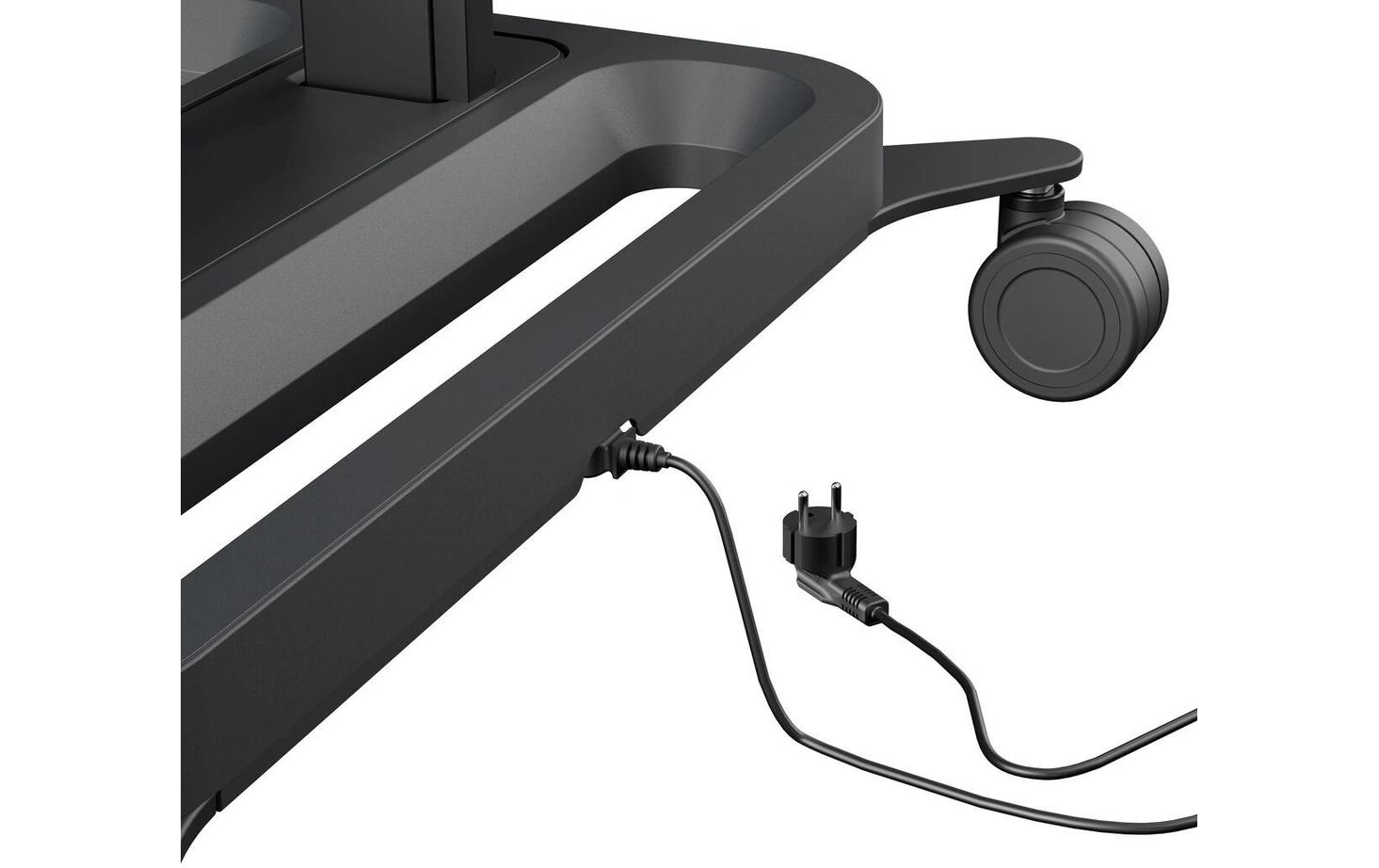 Wandhalterung Trolley PRO RISE5308B Schwarz<br>Trolley mit elektrischem Display Lift