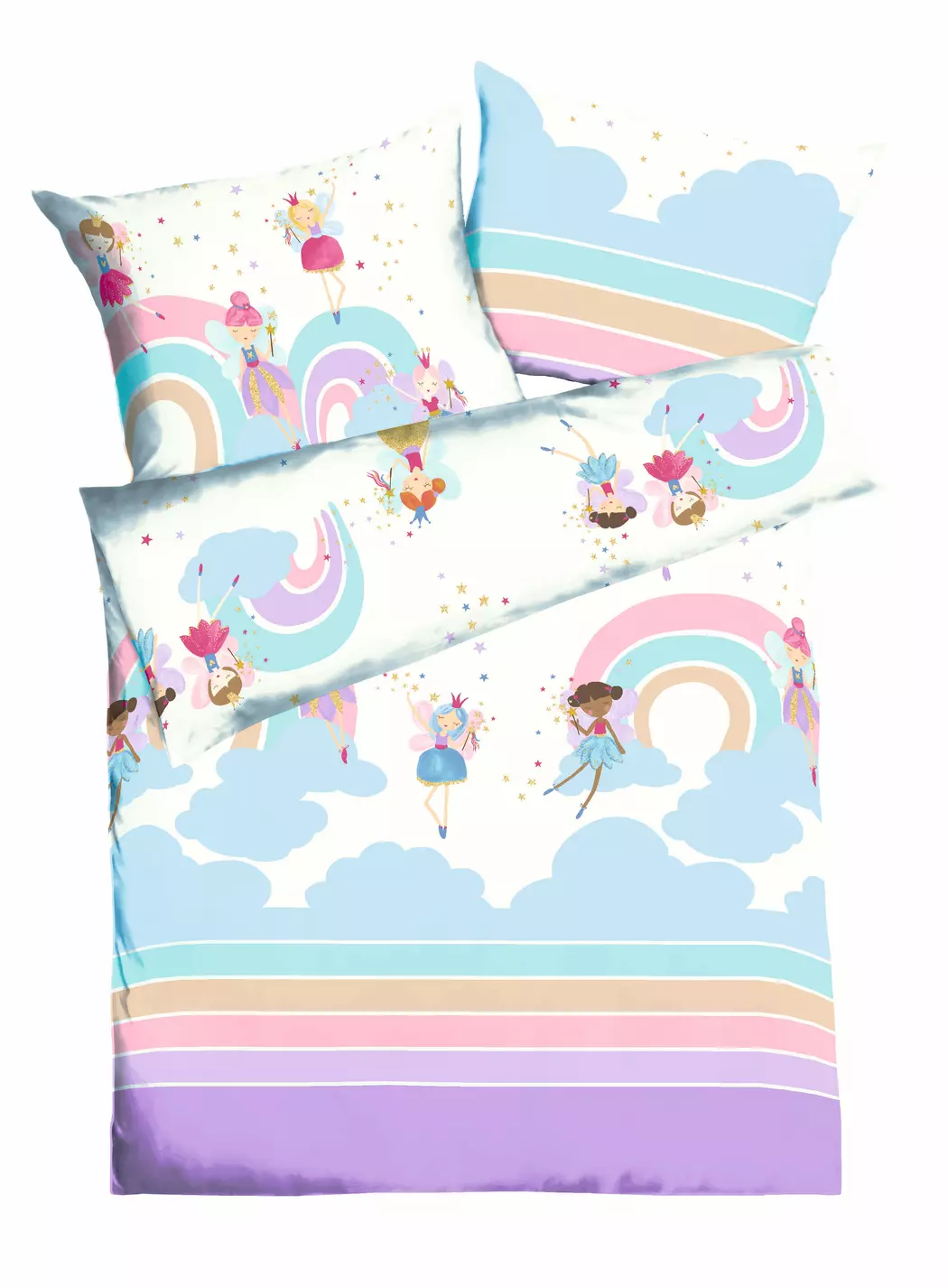 Bettwäsche Rainbow Fairies 135x200cm