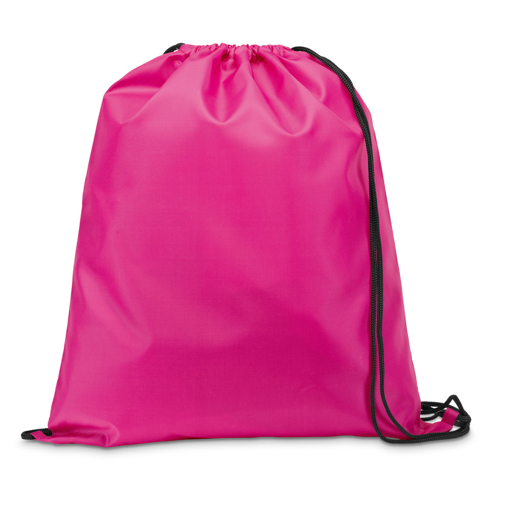 hi!dea 92910 - Sac à dos 210D avec cordons de serrage noirs