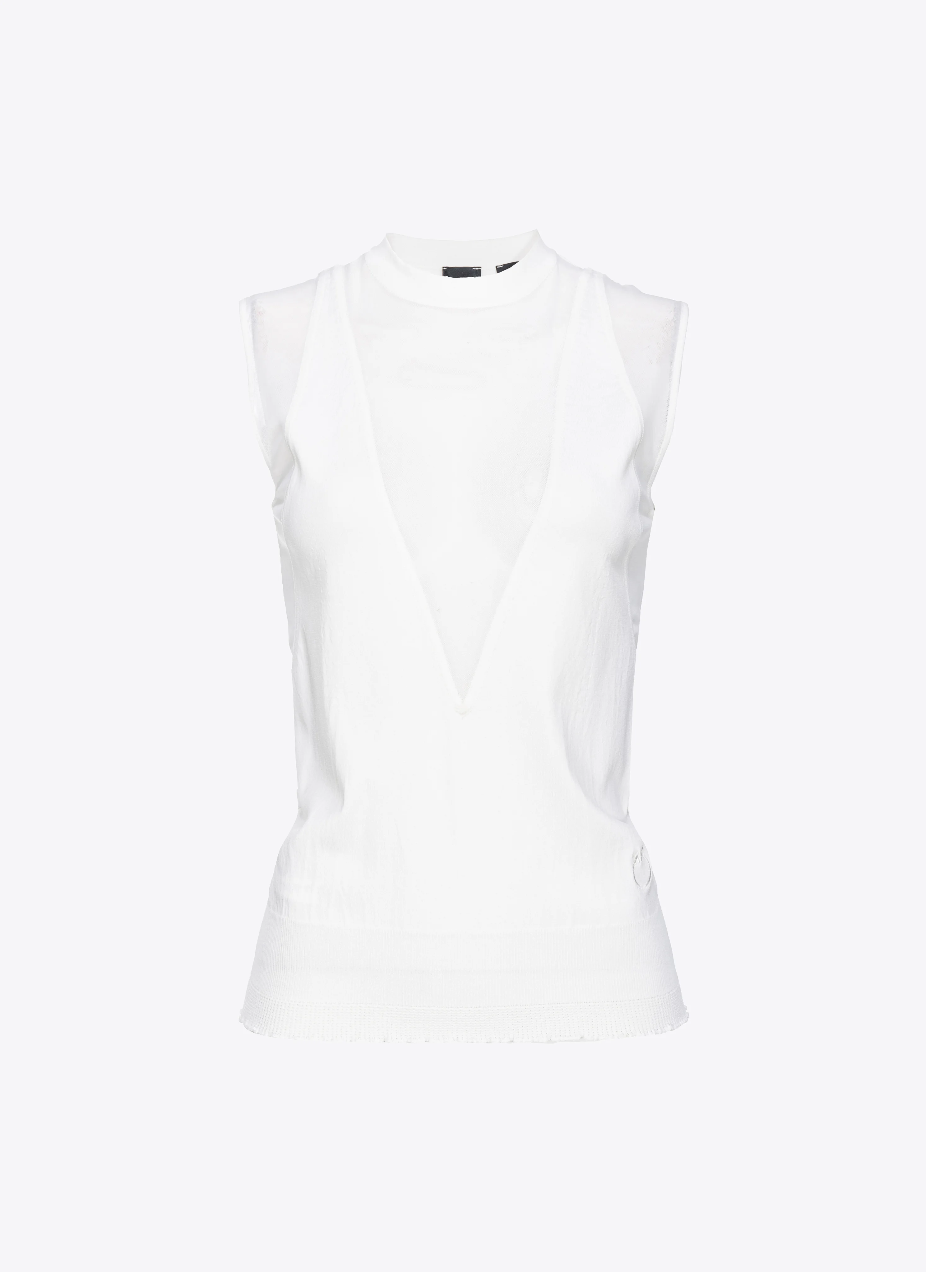 T-shirt sans manches | Blanc