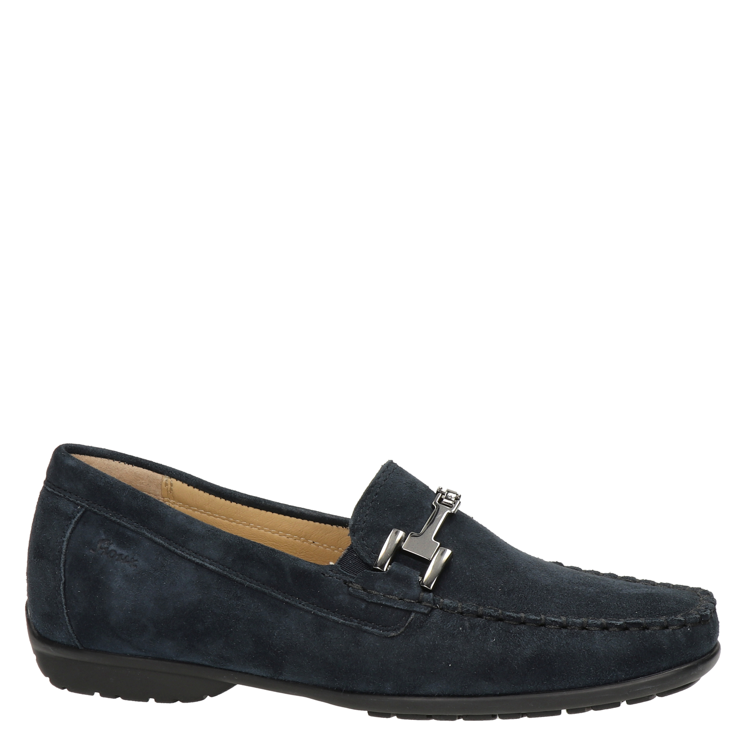 Cortizia Velour dames loafer Sioux Blauw