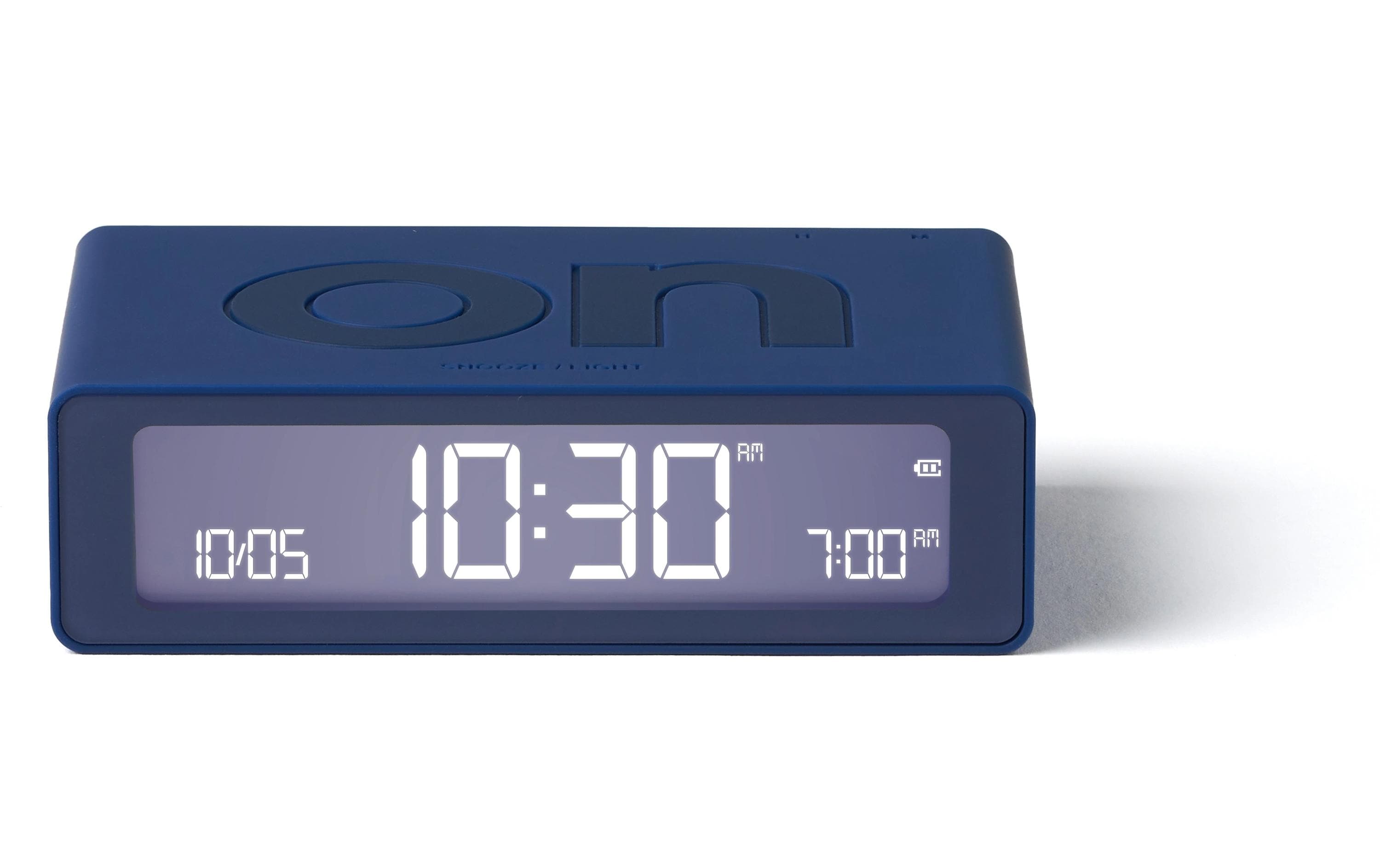 Digitalwecker Flip Mini DunkelblauMini LCD-Wecker mit Umkehrfunktion (On/Off)