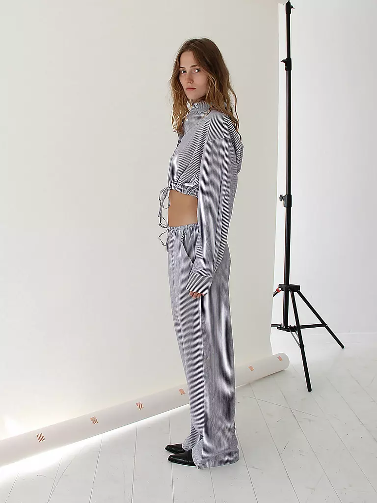 DESIGNERS REMIX Bluse Cropped Fit HARRIET hellblau