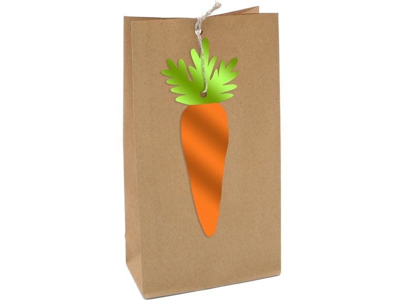 Braun   Company Geschenktasche Ostern 2 Stück, 12 x 21 x 6 Geschenktüten-Set