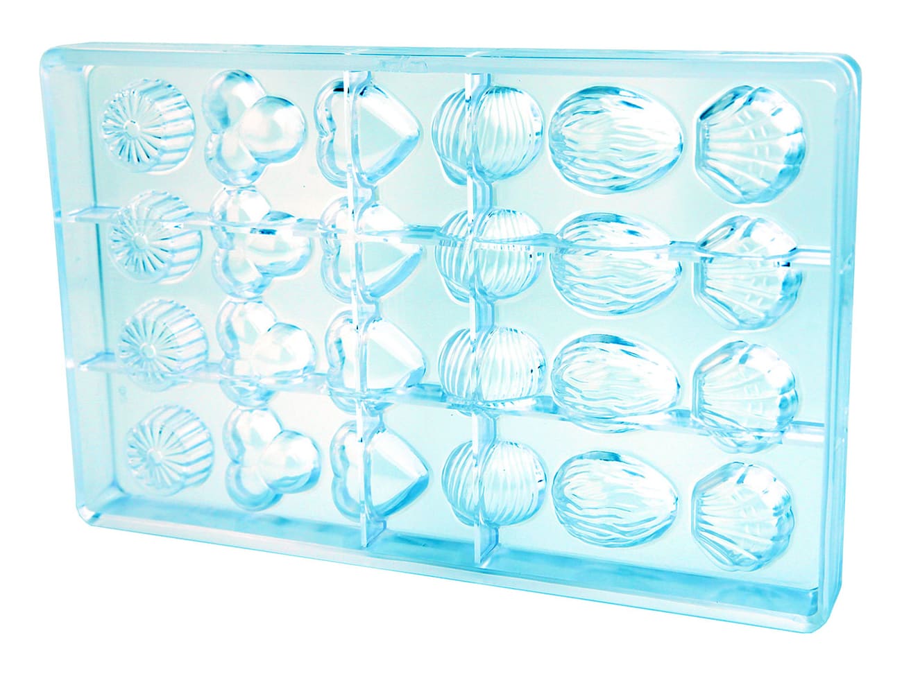Moule chocolat - 24 empreintes assorties