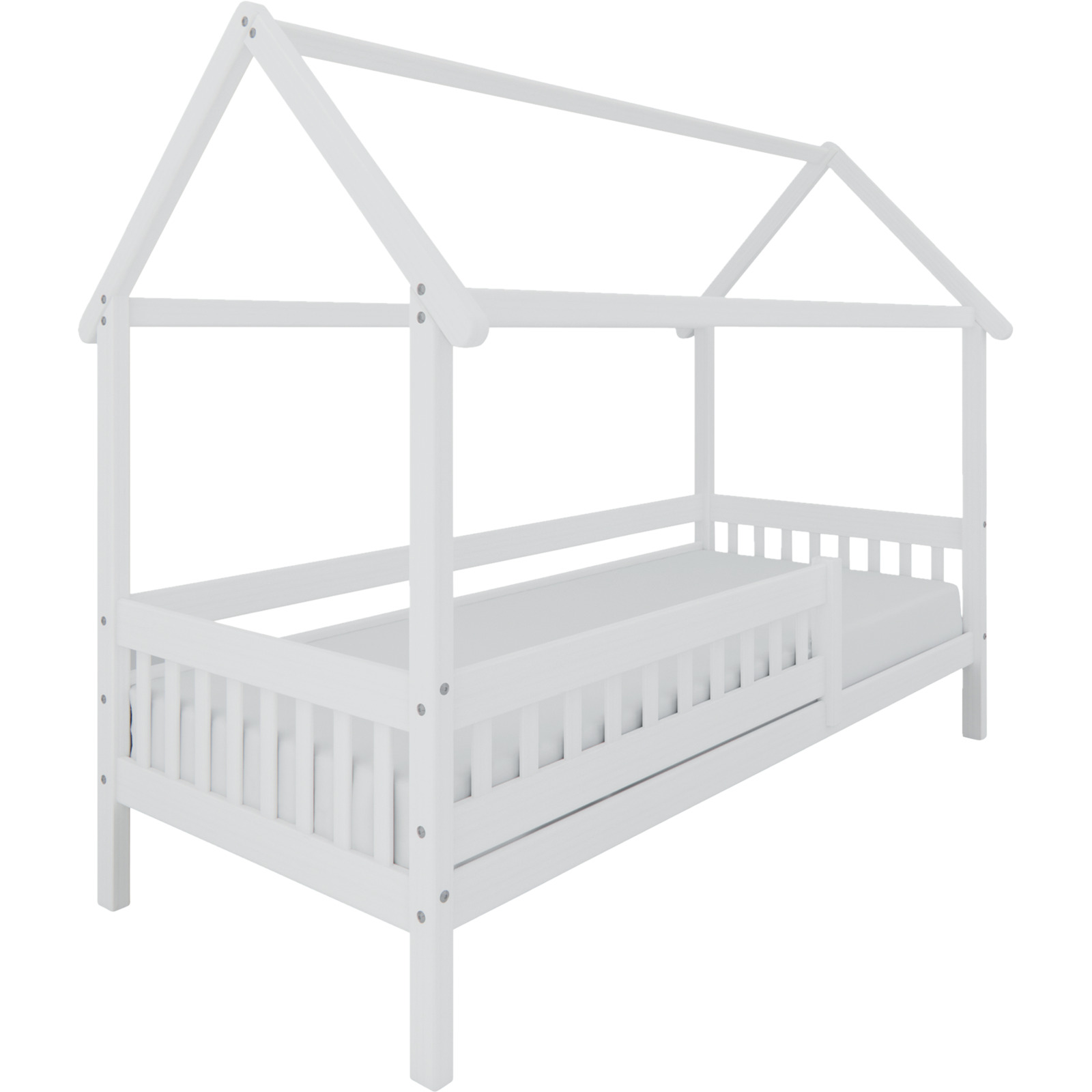 Bett Mila mit Dach Buche massiv 90 x 200 cm