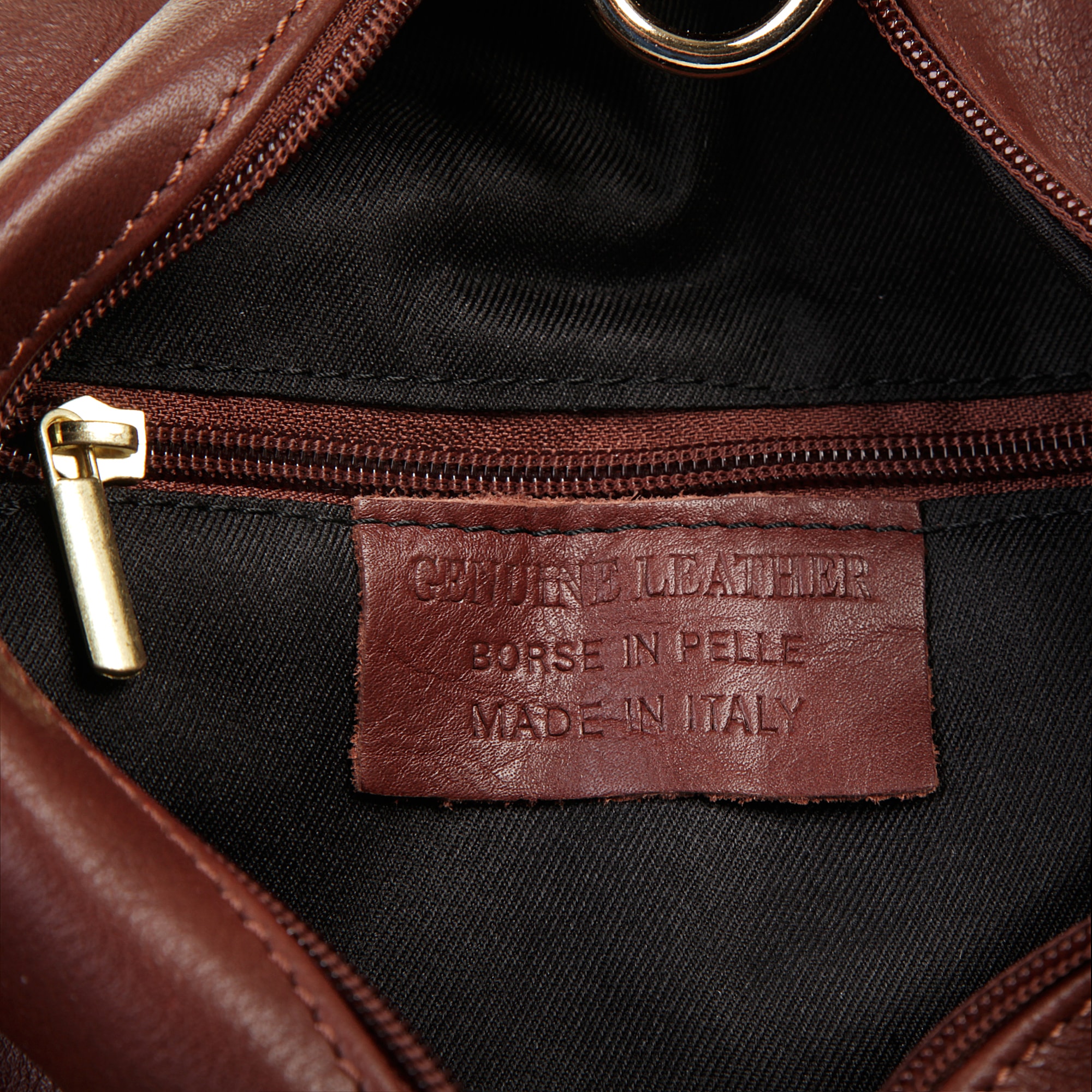 Piké Cityrucksack echt Leder, Made in Italy