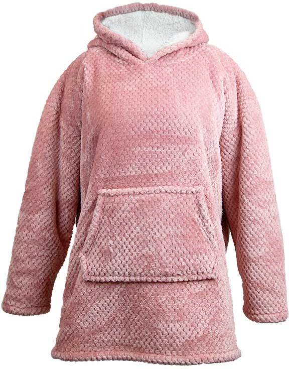 Unique living hoodie Mies roze oversized onesize