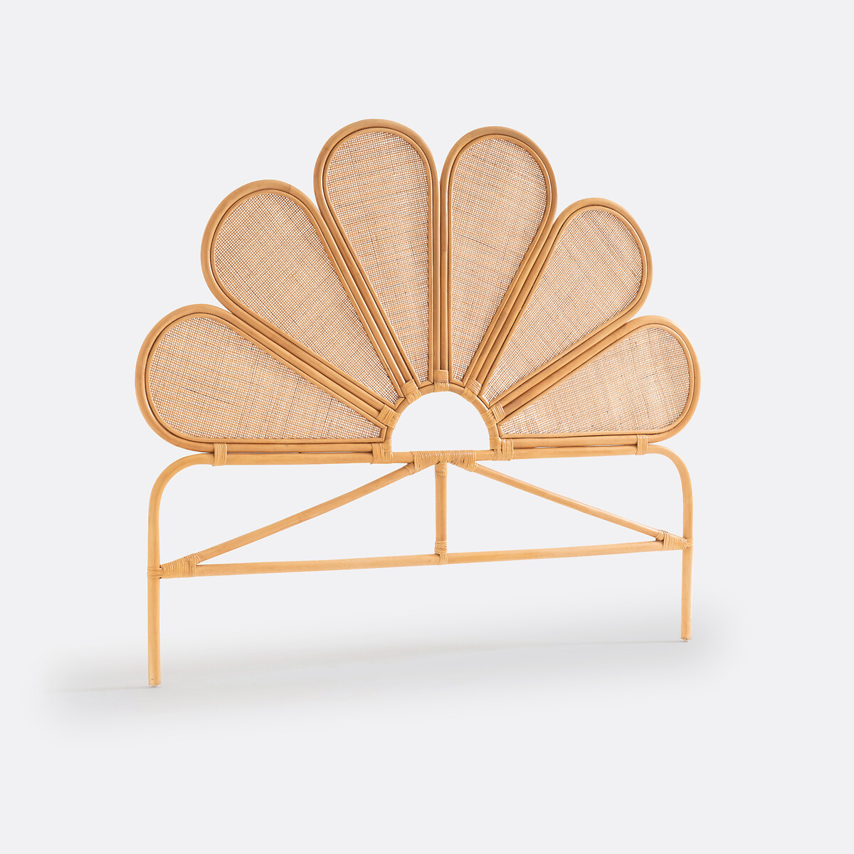 LA REDOUTE INTERIEURS<br>Cabeceira vintage em rattan, Flores