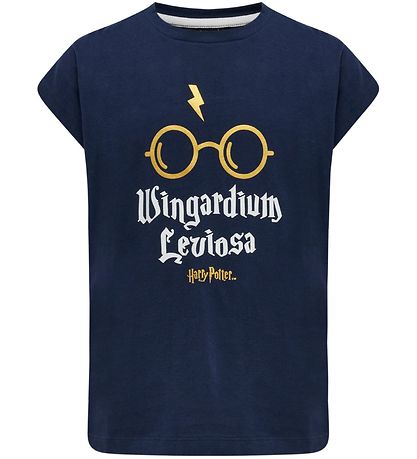 Hummel T-shirt - hmlHarry Potter Diez - Blåck Iris m. Guld