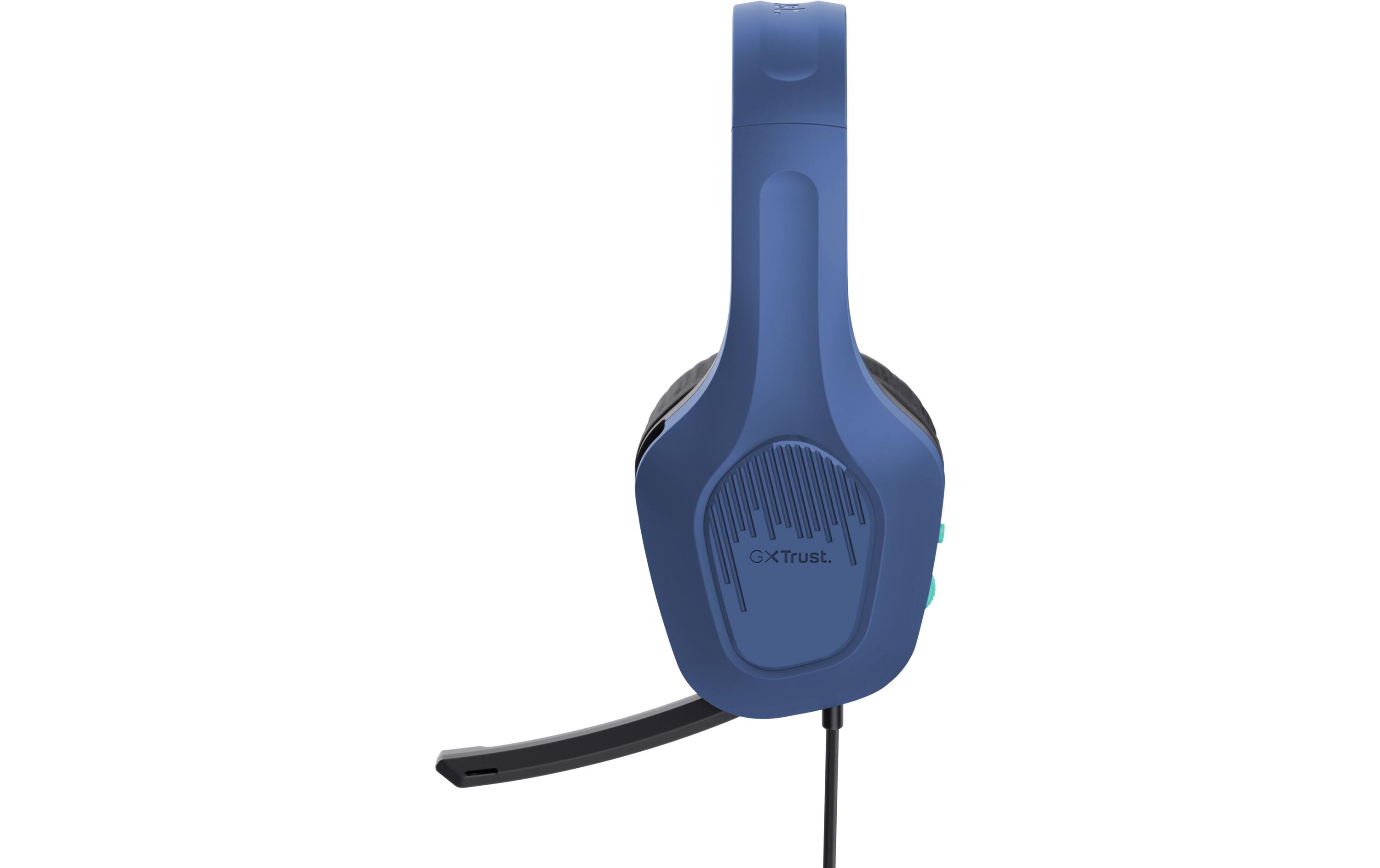 Headset GXT 415B Zirox Blau/SchwarzGaming-Headset mit komfortablen ohrumschliessenden Polstern und einstellbarem Mikrofon