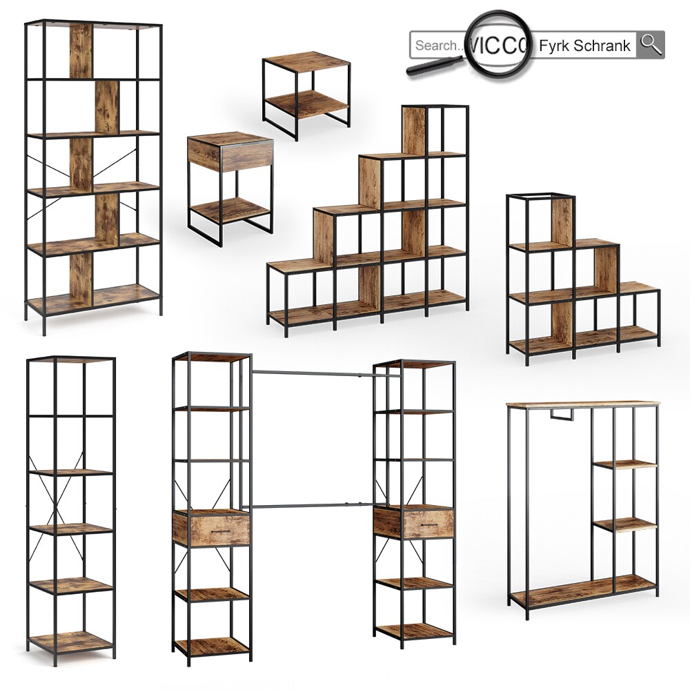 Vicco Kleiderschrank Garderobenschrank Fyrk Schlafzimmer Sitzbank Schuhschrank