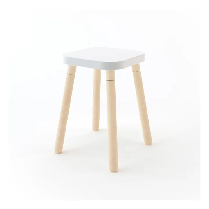 Oeuf NYC Tabouret carré hauteur réglable | Blanc