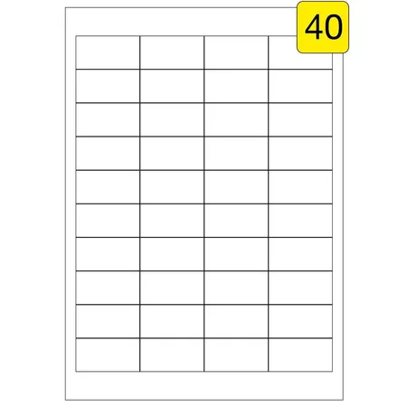 Wäsch Etiketten DIN A4,48,5 x 25,4 mm, 2000 Stück