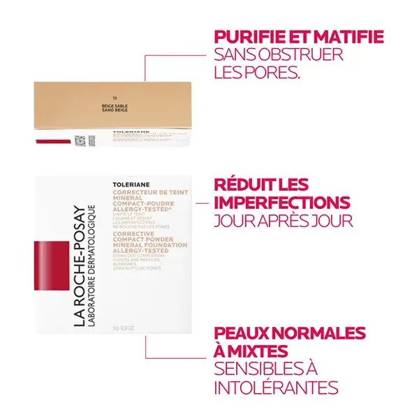 Base Mineral La Roche-Posay Toleriane FPS 25 nº 13 Bege Areia 9,5g
