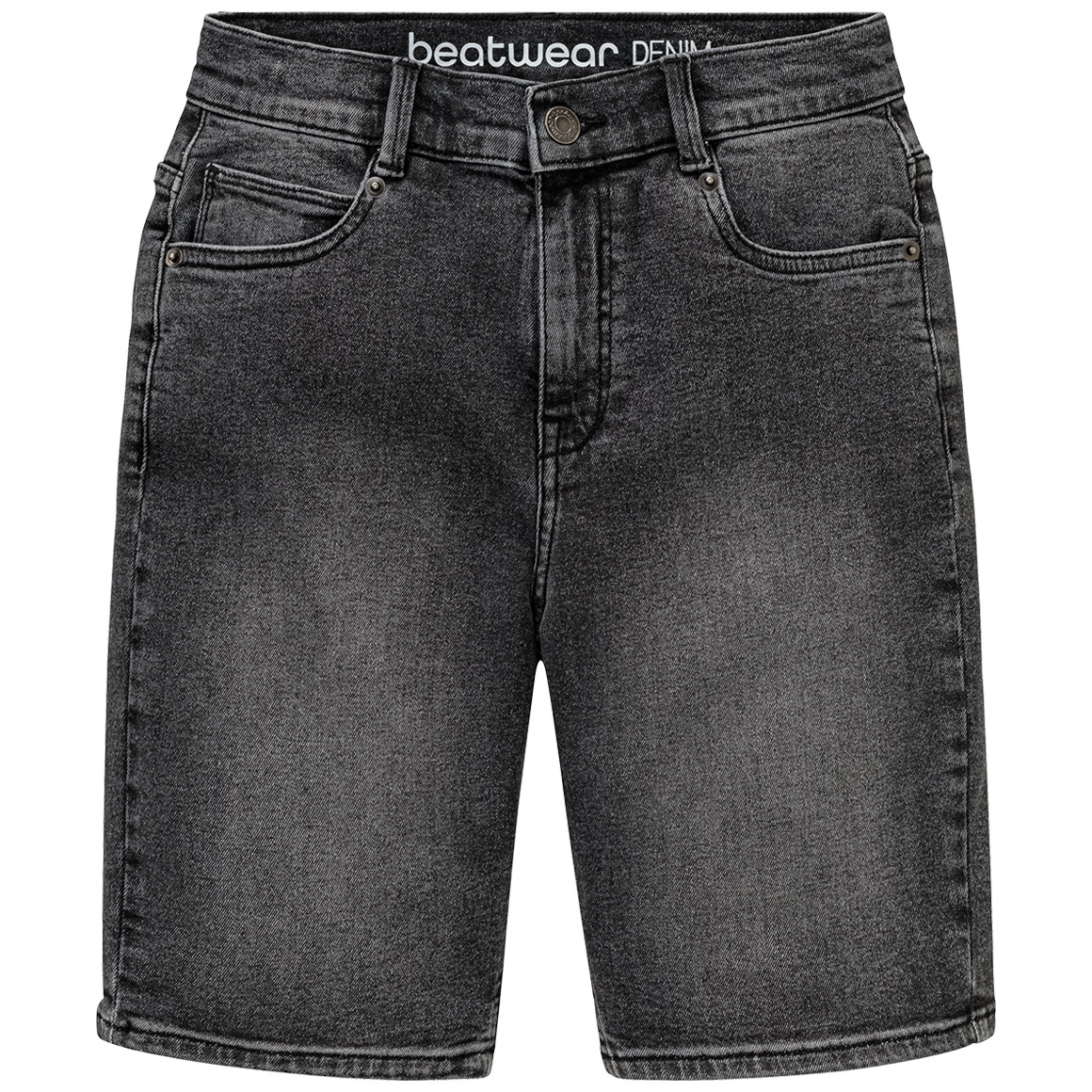 Jungen Jeansshorts mit verstellbarem Bund grau