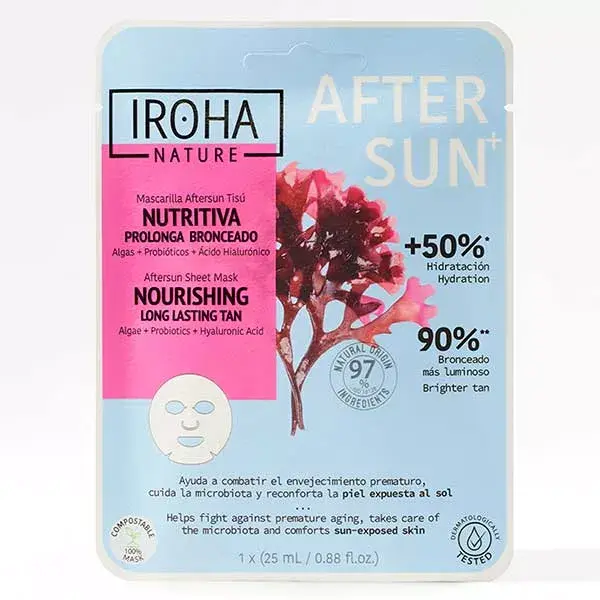 Máscara Nutritiva Pós-Sol Iroha Nature - Algas