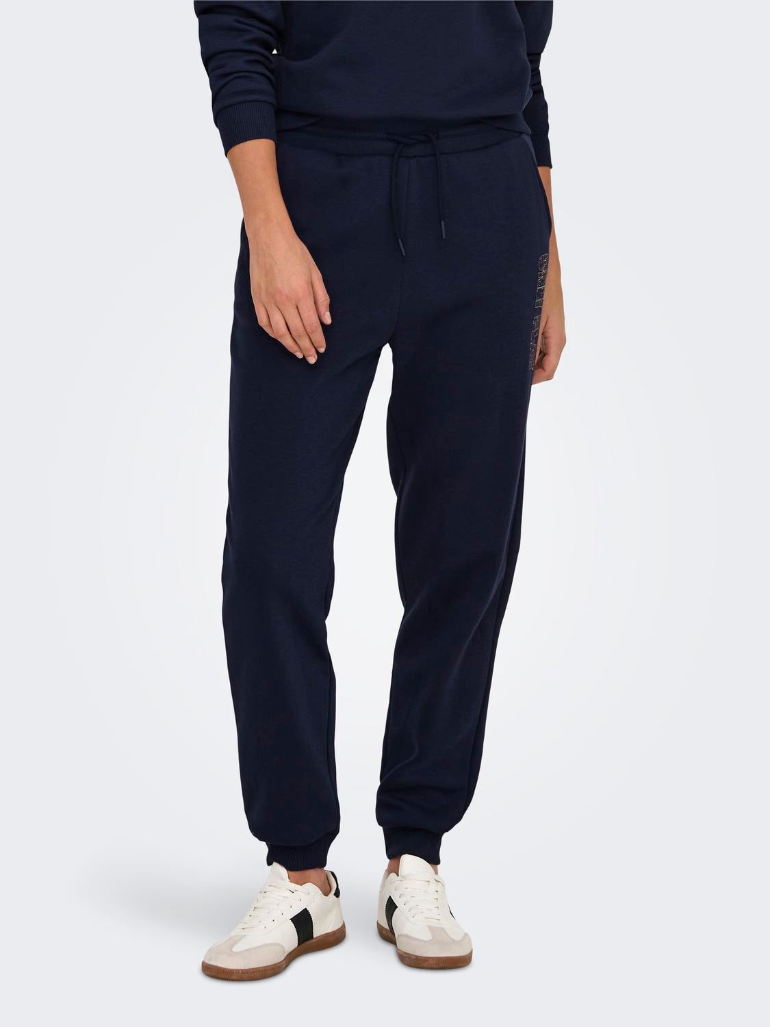 ONPDUST Hohe Taille Normal geschnitten Jogginghose Maritime Blue