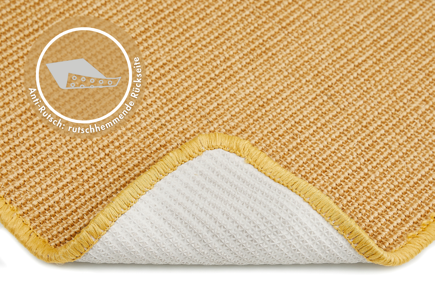 Sisal krabmat 60 x 60 cm in naturel