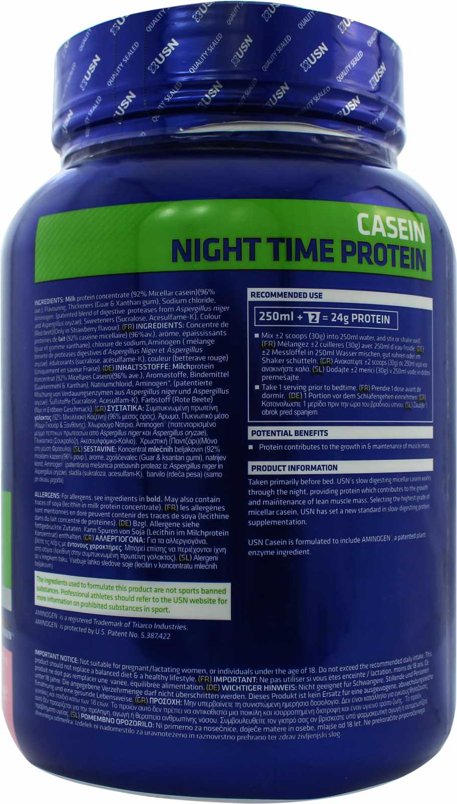 Caseína USN Ultra Premium 908 g