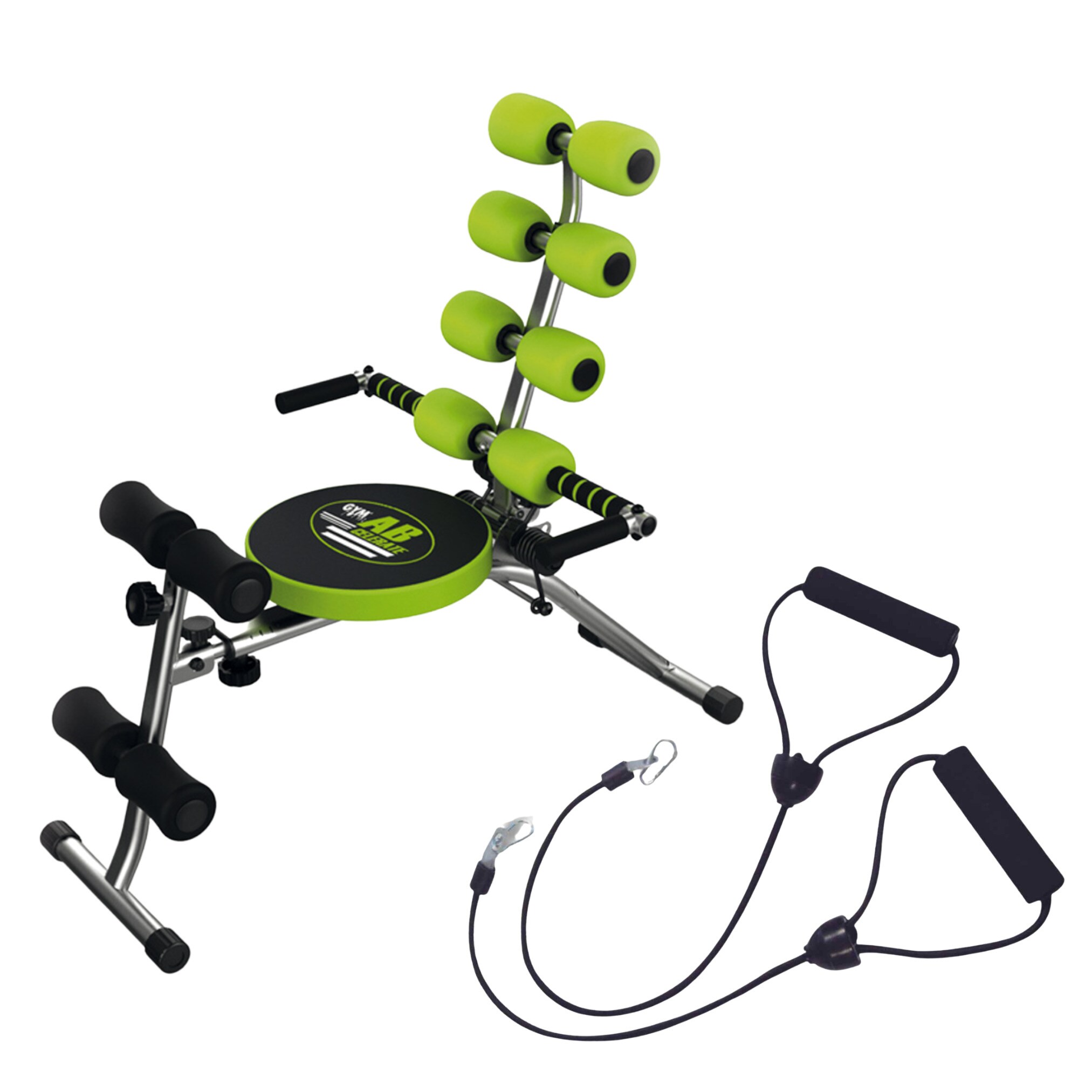 Gymform® Bauchtrainer - Bauchmuskeltrainer mit Trainingsbänder AB Celerate SET