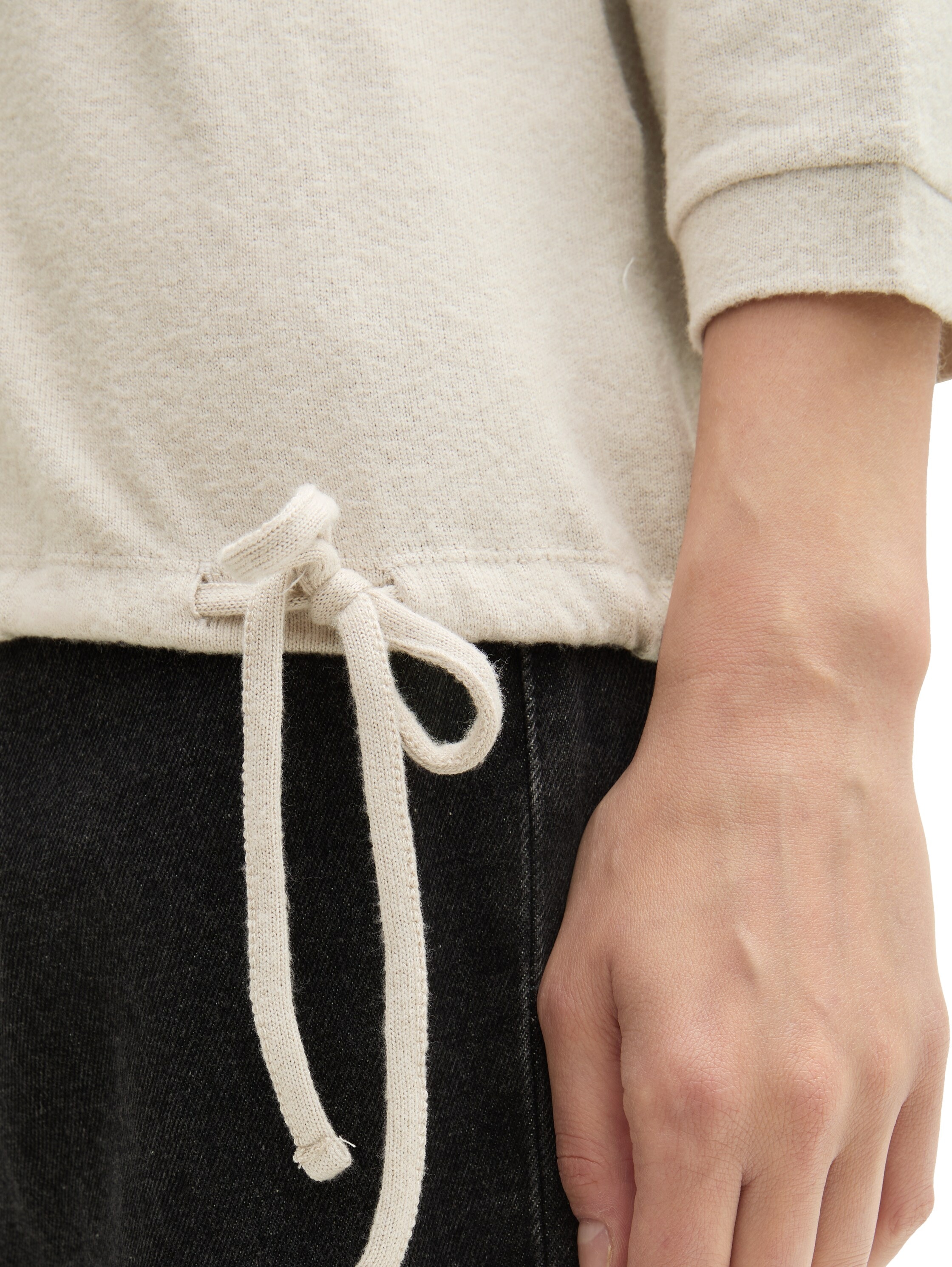 TOM TAILOR Fleeceshirt , mit Textprint