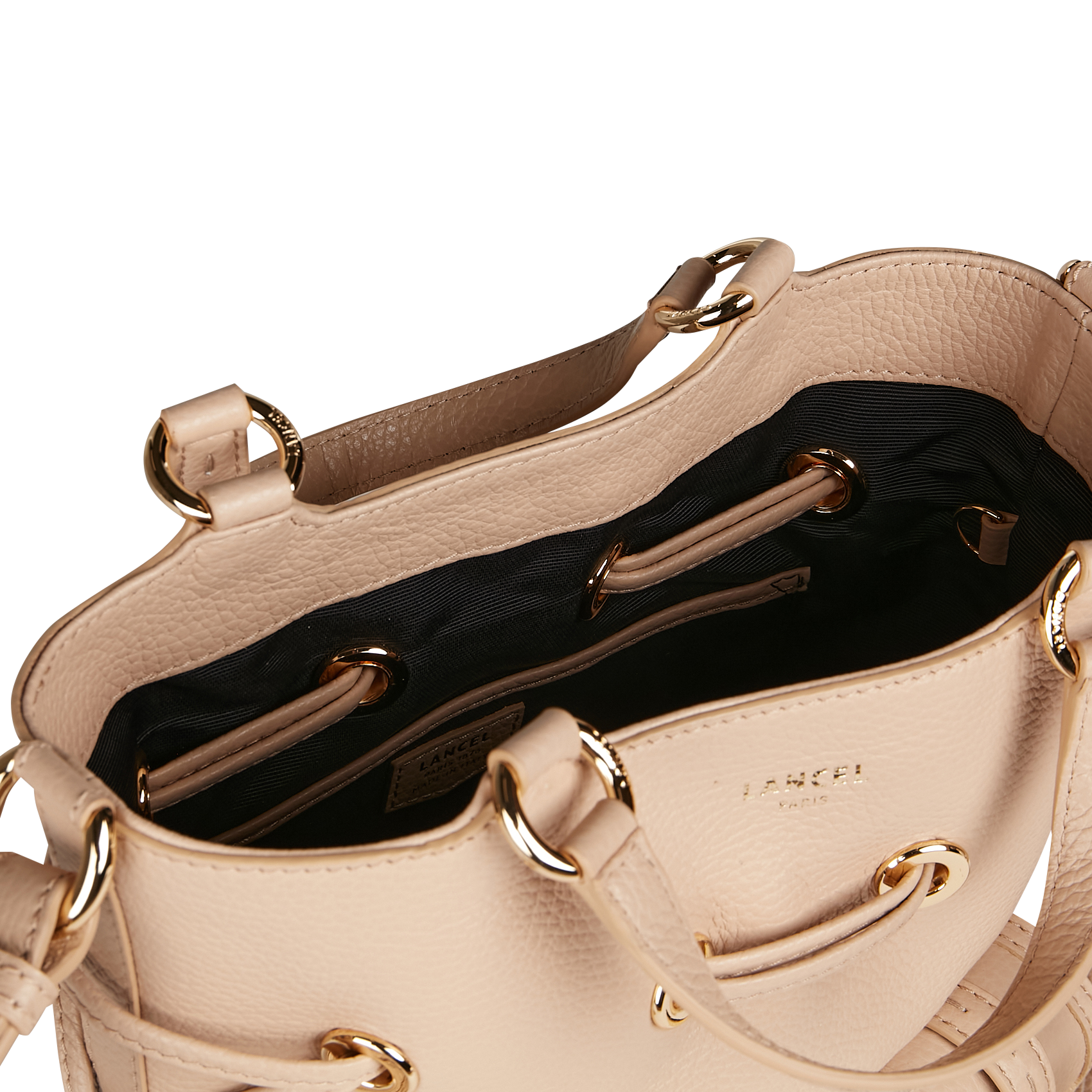 PREMIER FLIRT - Sac seau en cuir grainé | Beige