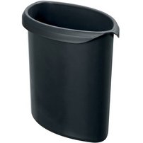 Corbeille à papier, ininflammable, 20 litres, noir