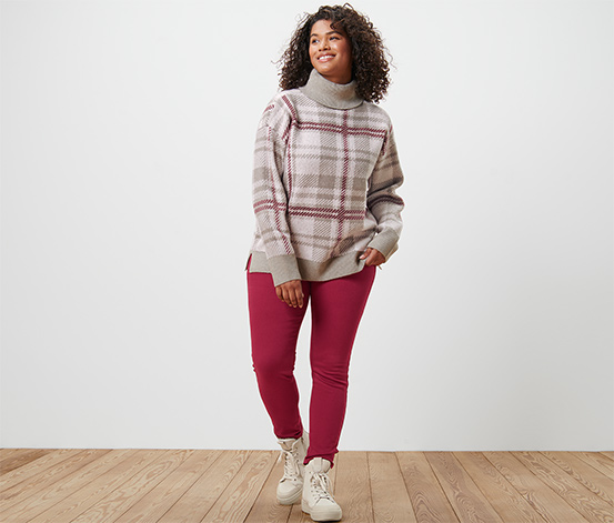 Strickpullover mit Rollkragen
