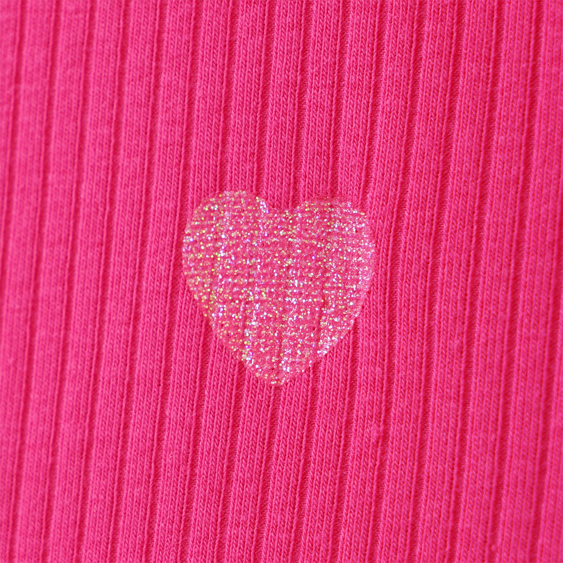 Topolino Mädchen T-Shirt mit Ripp-Struktur pink