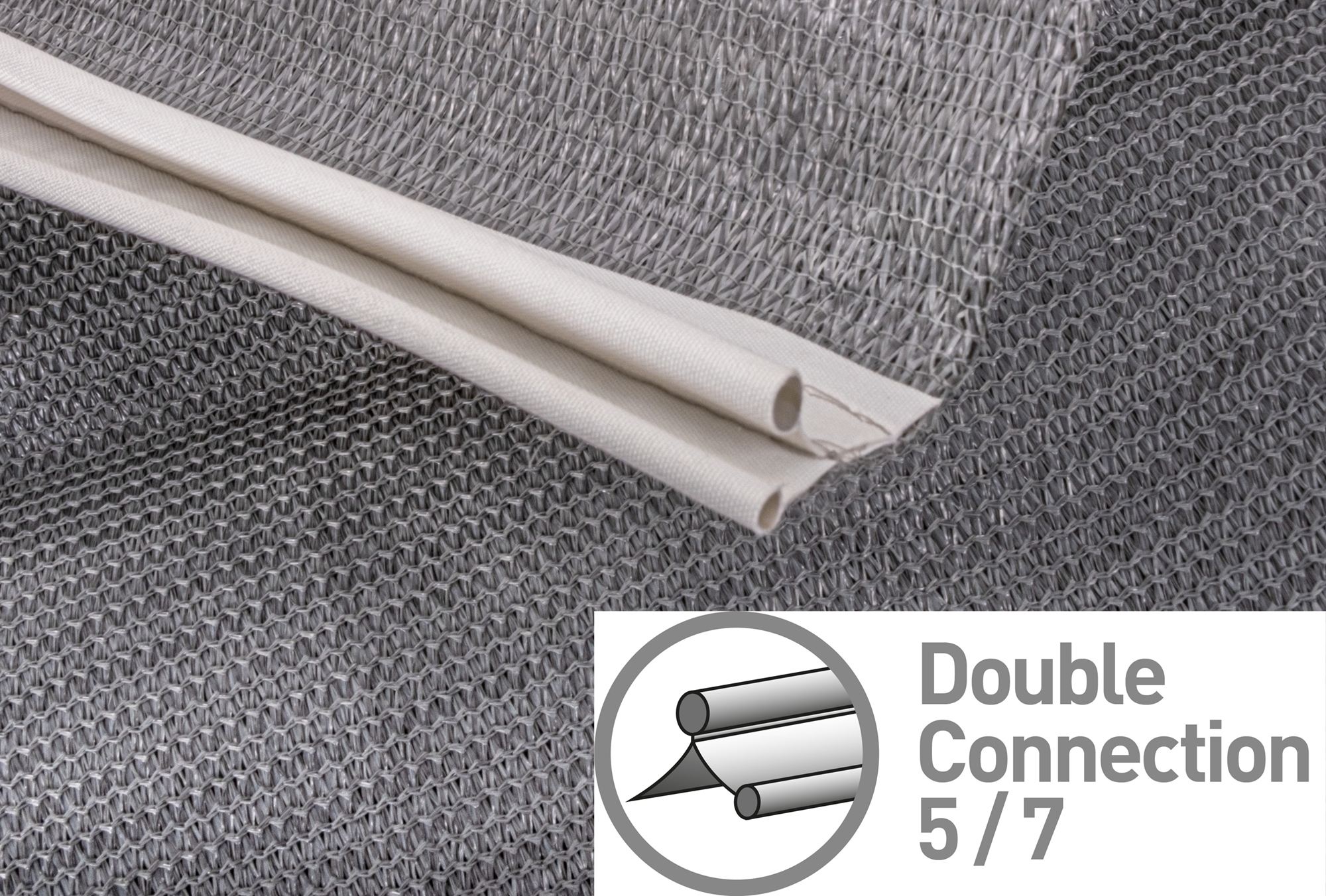 Brunner Deflector QRD Sonnensegel grau 360 x 360 cm Quadrat