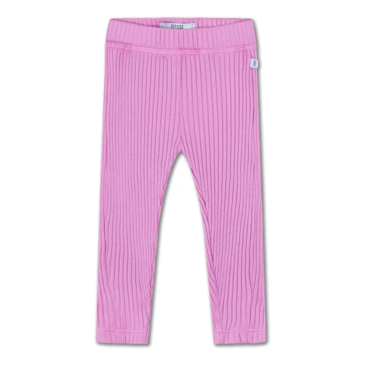 Repose AMS Legging Coton Bio Côtelé Spring | Rose