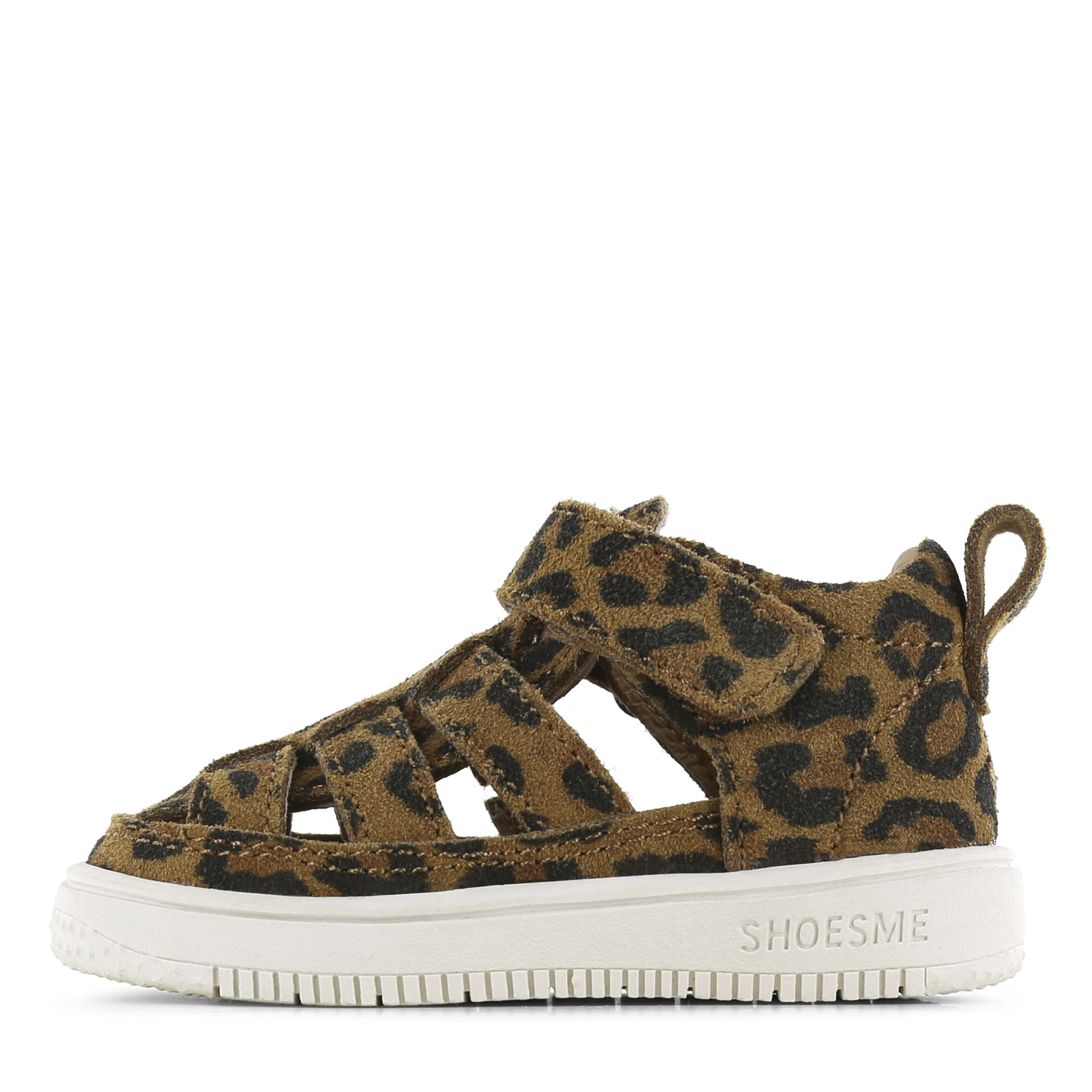 Shoesme bruin sandaaltje met panterprint Leer | Meisjes schoenen