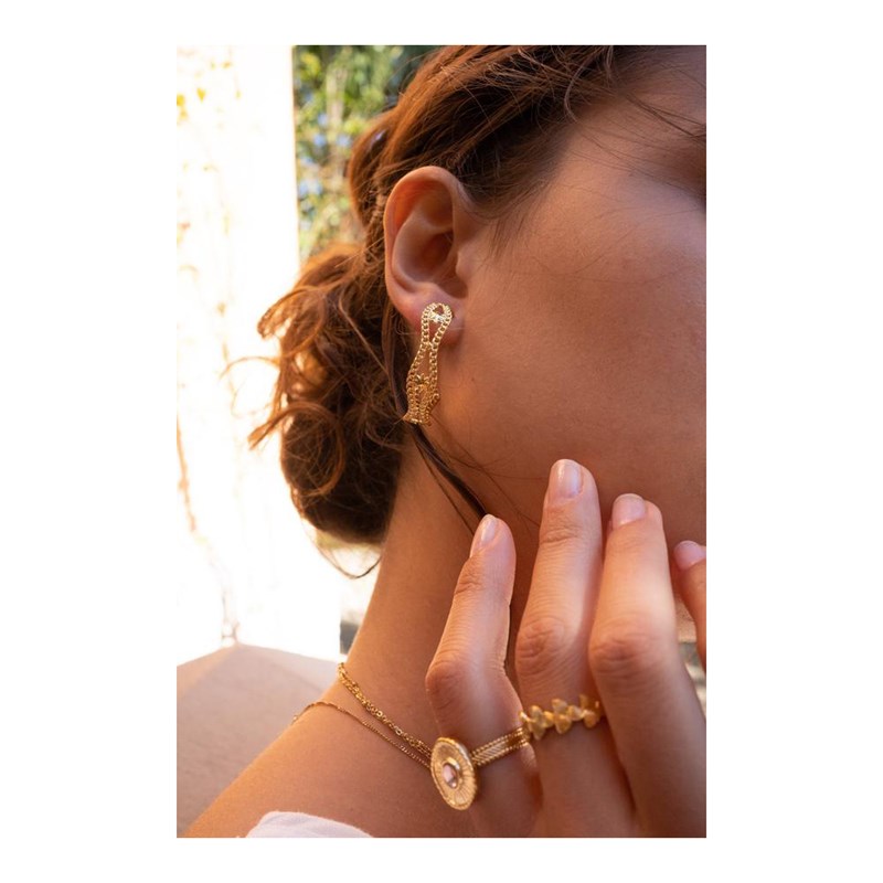 Boucles d'oreilles créoles en acier argentées