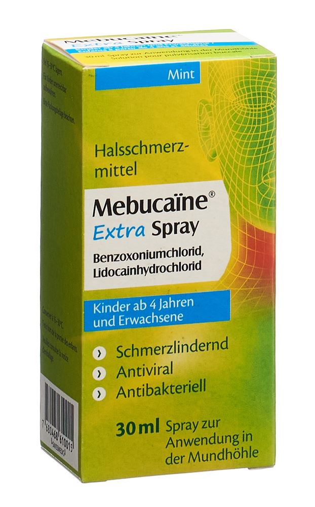 MEBUCAINE Extra<br>30 ml, Flasche, Spray zur Anwendung in der Mundhöhle, Lösung