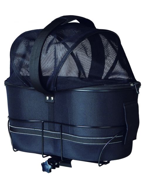 Trixie Fietstas Elektrische Fiets - Hondenfiets-accessoires - 29x42x48 cm Zwart