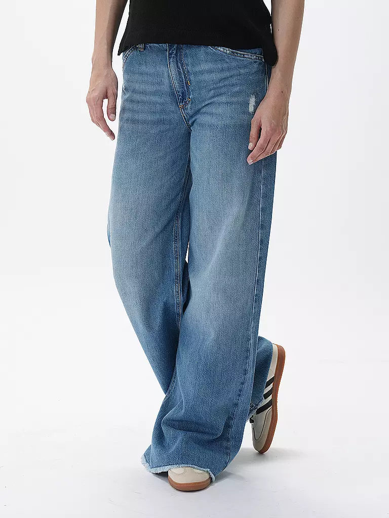 PNTS Jeans Wide Leg THE RAVER blau