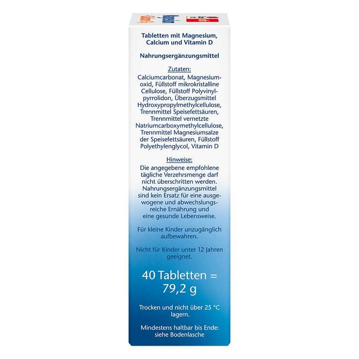 Doppelherz Magnesium+Calcium+D3 Tabletten, 40 St