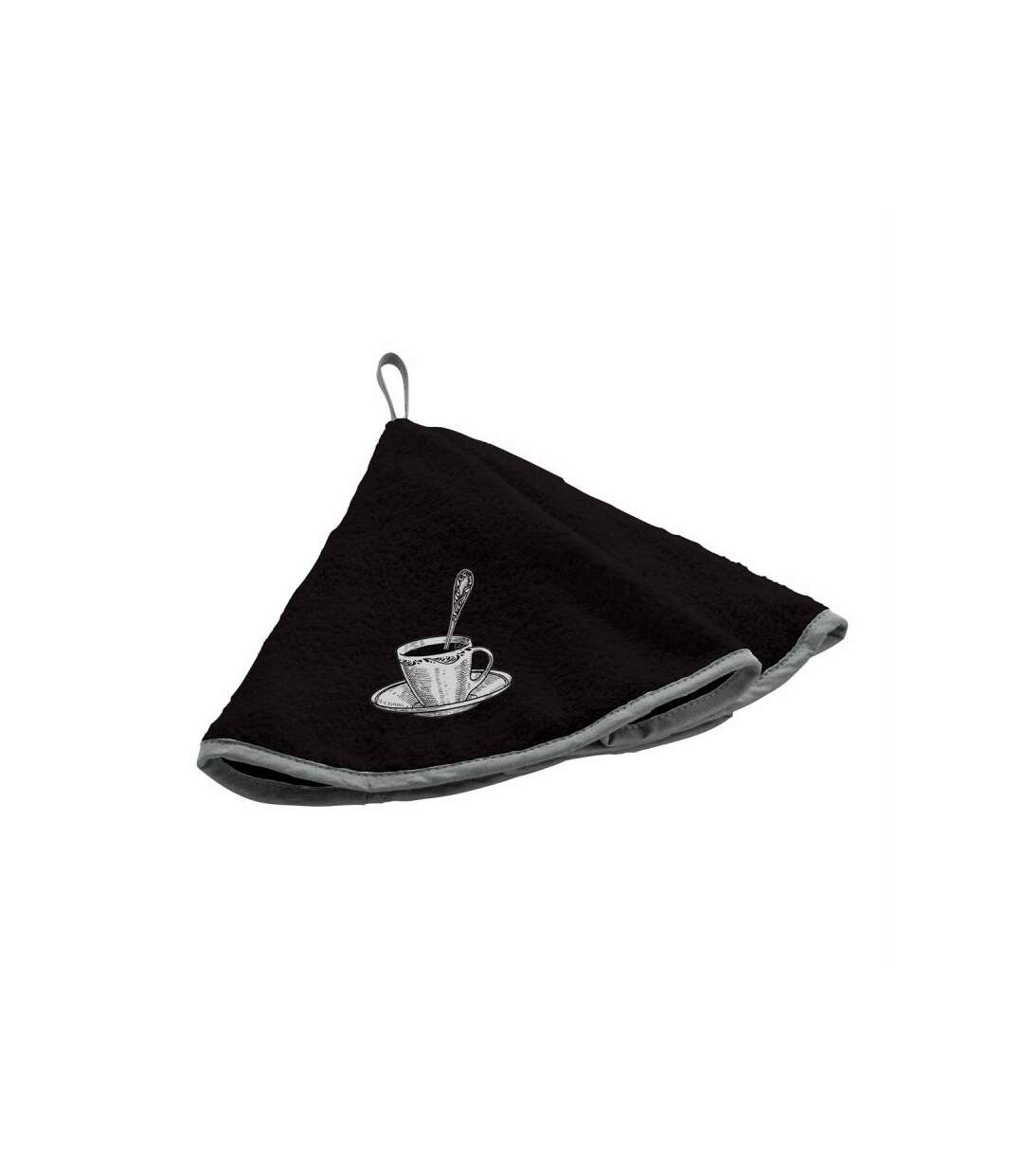 Essuie Main en Éponge Tasse 60cm Noir
