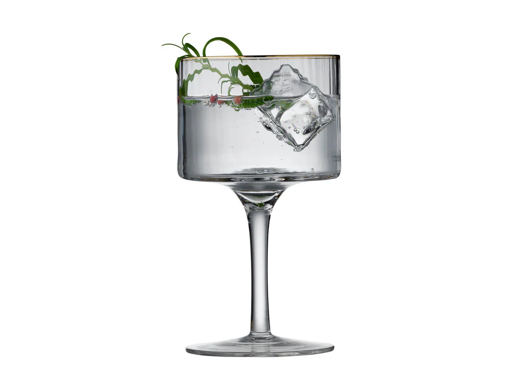 Lyngby Glas  Palermo Gin&Tonic glas, guldfarvet, 32cl - 4 stk.