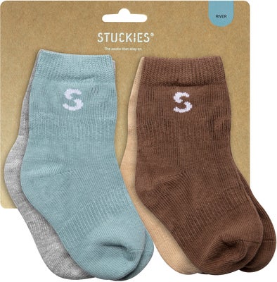 STUCKIES Sokker Baby 4-Pakk, River