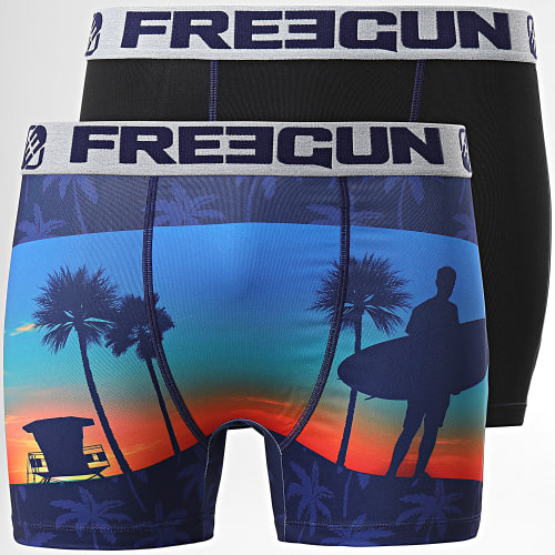 Lot De 2 Boxers Print Sunset Noir