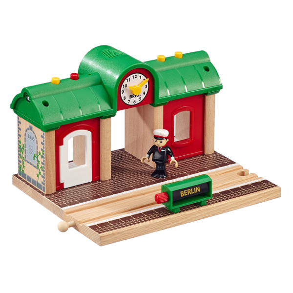Brio 33578-Gare à enregistreur vocal