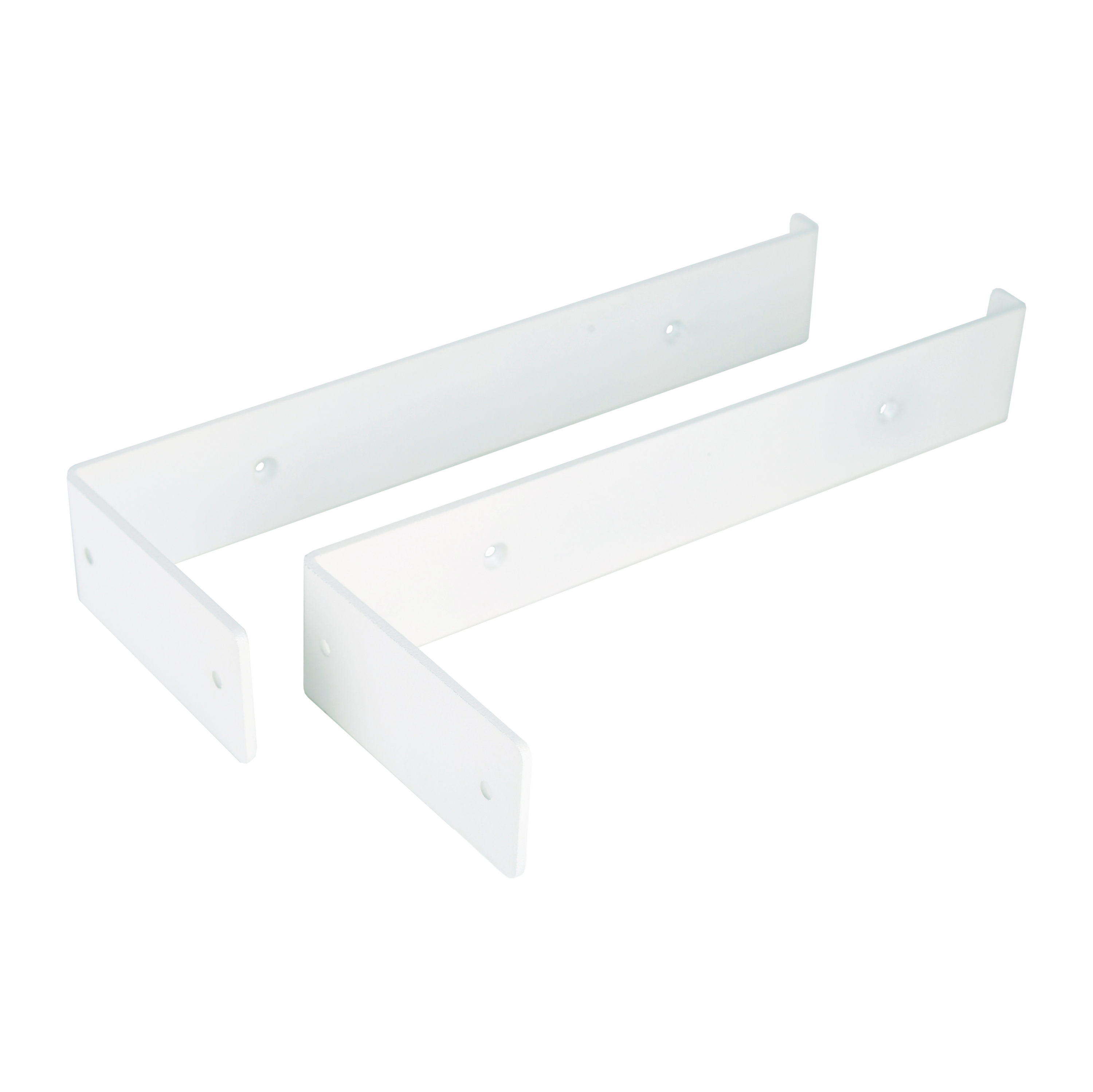 Gorillz Wagon Stalen Plankdragers voor Wandplank - 30 cm - Wit Metaal